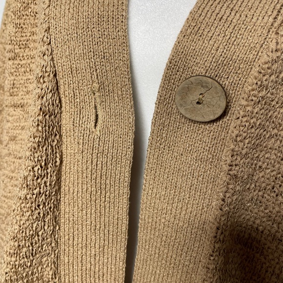 BIRCH HILL Beige/ Tan 3/4 Length Sleeve Sweater Size Large - Picture 2 of 9